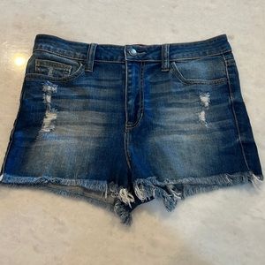 Cello distressed denim shorts